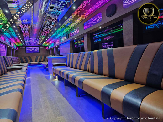 Premium amenities included in our party bus rental Image 7